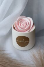 Pink Bloom in White Ceramic - Image 2