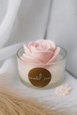 Pink Rose & Florals in Glass